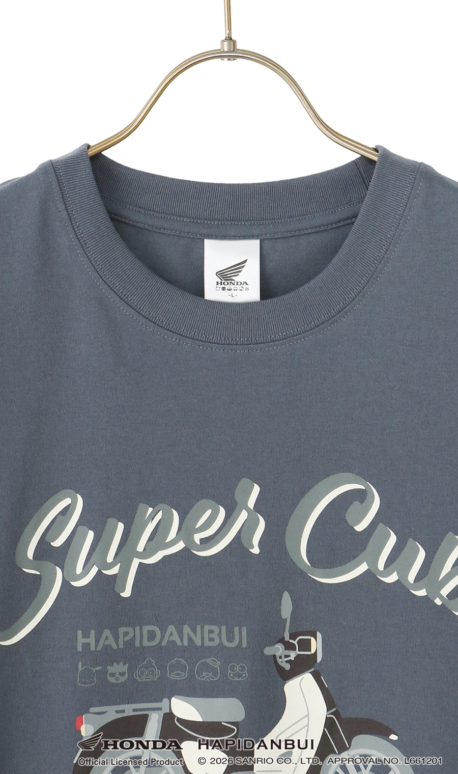 キャラクターTシャツ【HONDA×はぴだんぶい】【男女兼用】 ブルー S