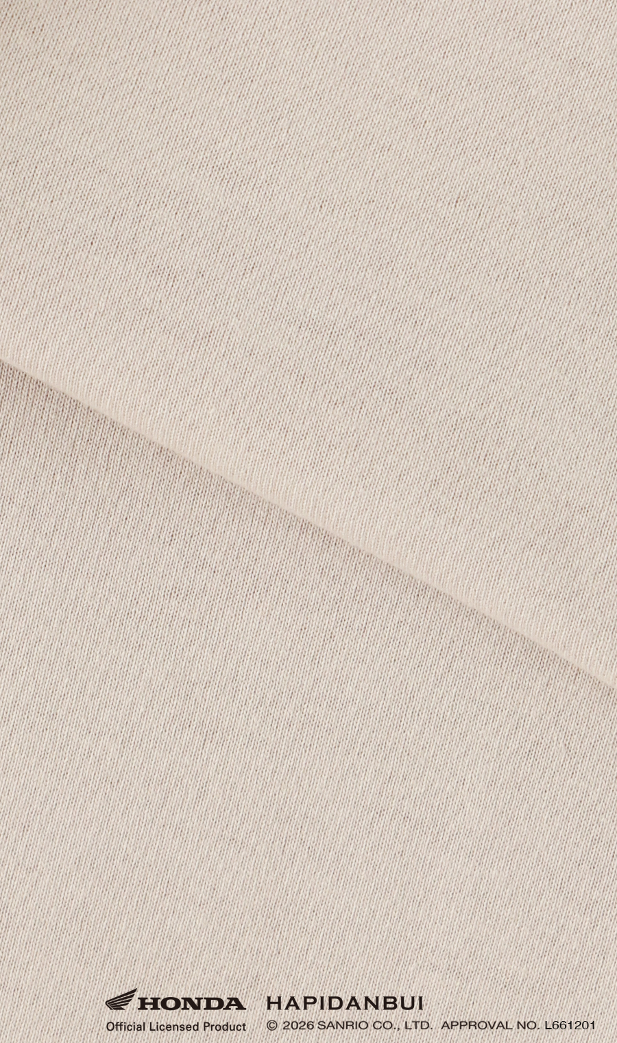 キャラクターTシャツ【HONDA×はぴだんぶい】【男女兼用】 ベージュ S