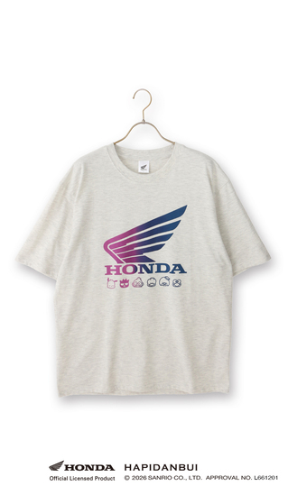 キャラクターTシャツ【HONDA×はぴだんぶい】【男女兼用】