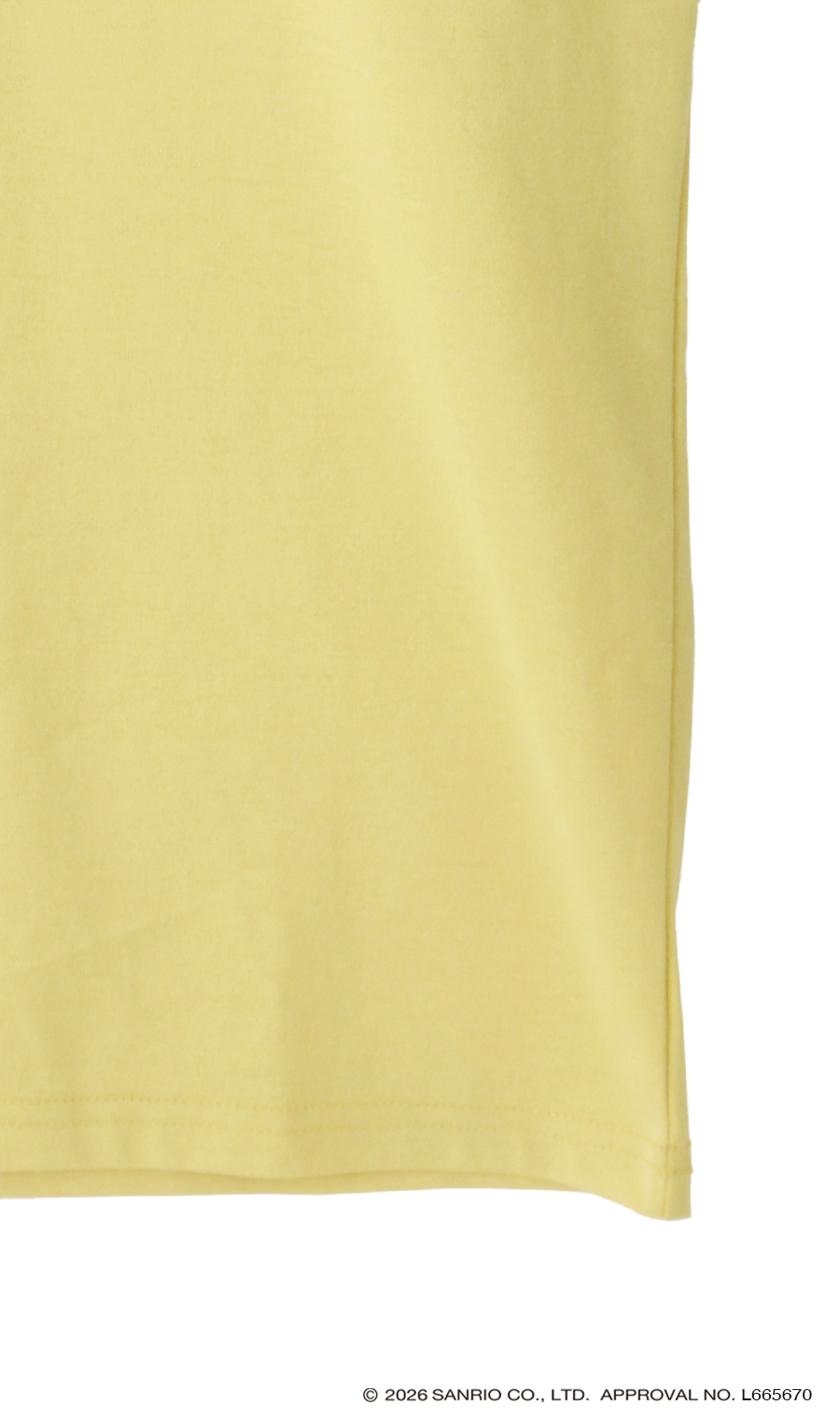 キャラクターTシャツ【ポムポムプリン】【男女兼用】 イエロー S