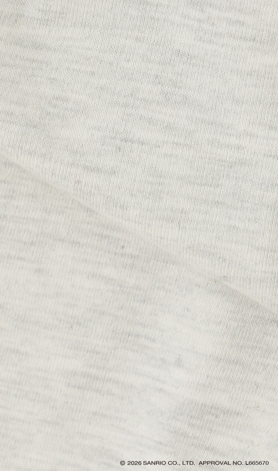 キャラクターTシャツ【クロミ】【男女兼用】 ライトグレー S