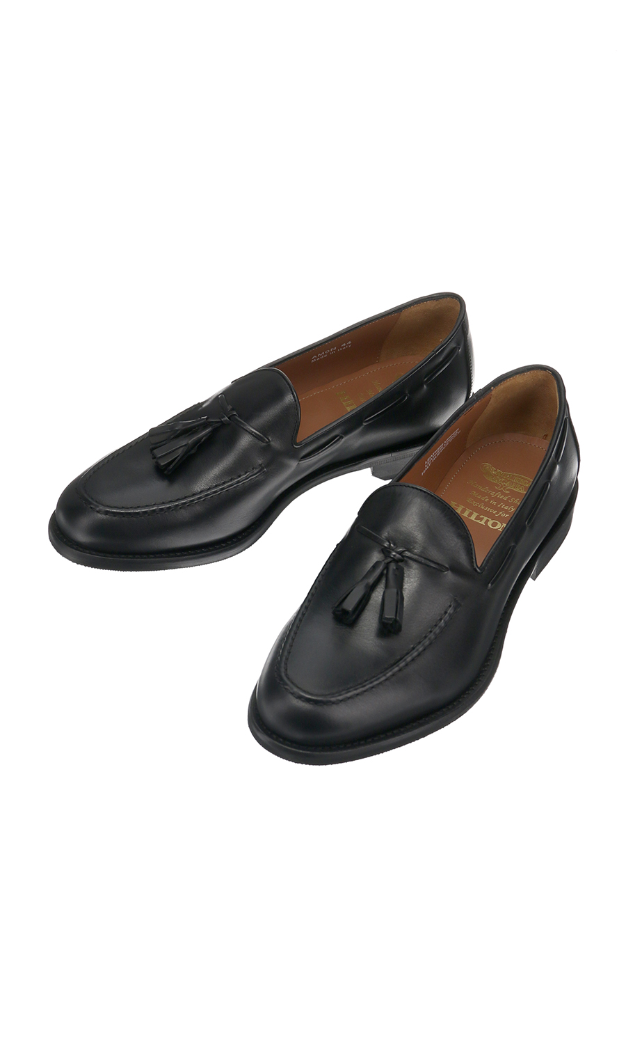 タッセルローファー【CALZOLERIA TOSCANA】 ブラック 24.5cm