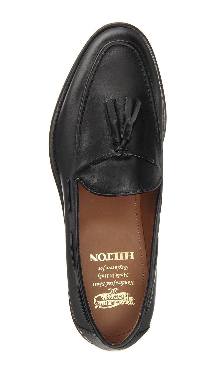 タッセルローファー【CALZOLERIA TOSCANA】 ブラック 24.5cm