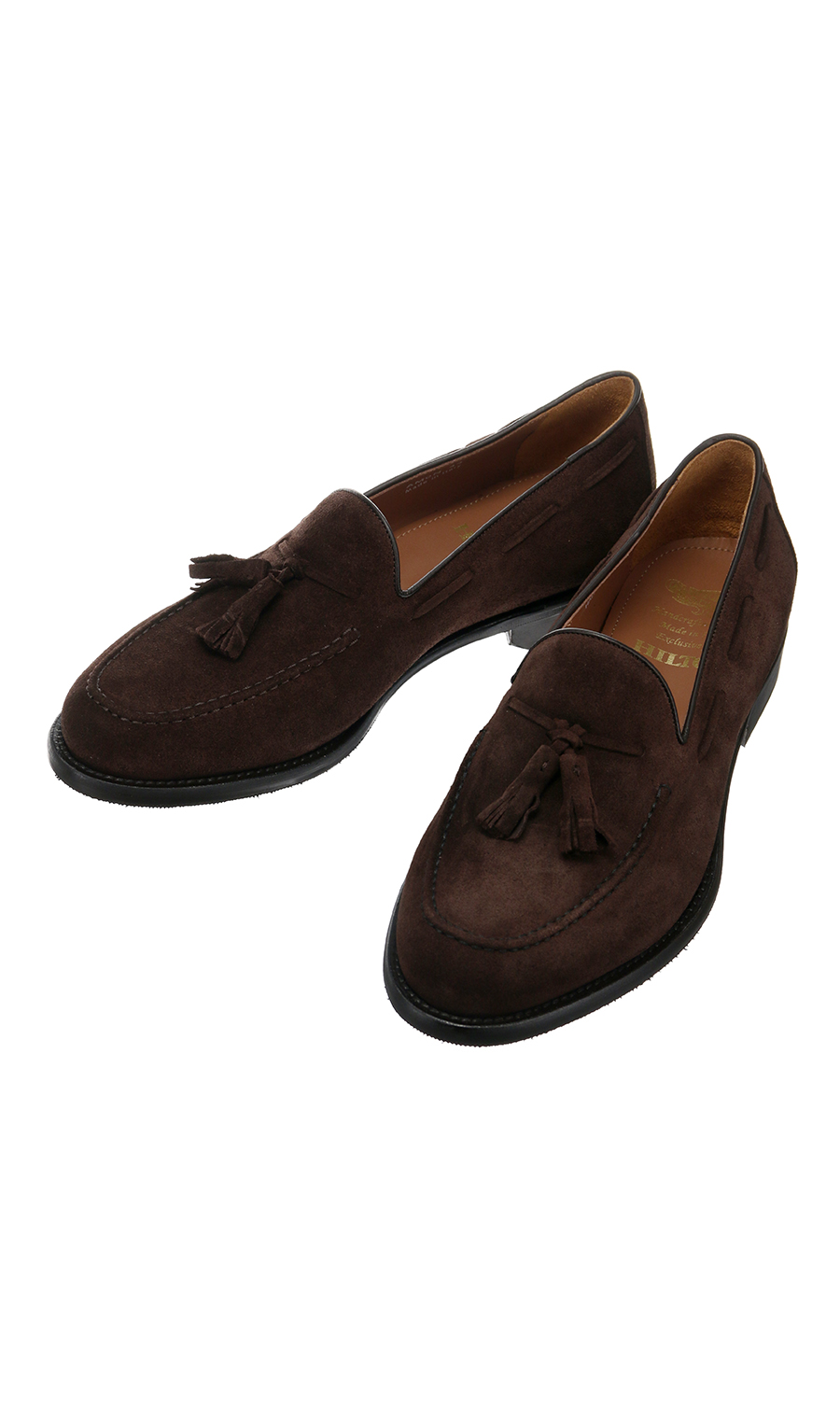 ■タッセルローファー【スウェード】【CALZOLERIA TOSCANA】 ブラウン 27.0cm