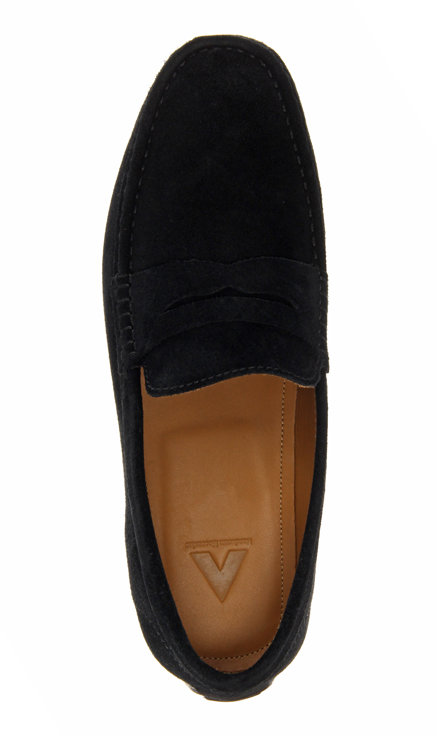 ■ドライビングモカシン【スウェード】 ブラック 24.5cm