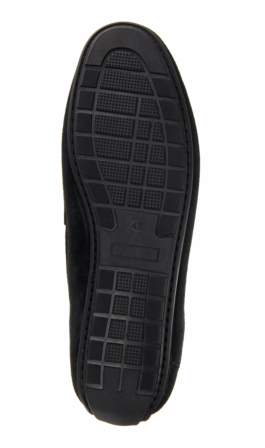 ■ドライビングモカシン【スウェード】 ブラック 24.5cm