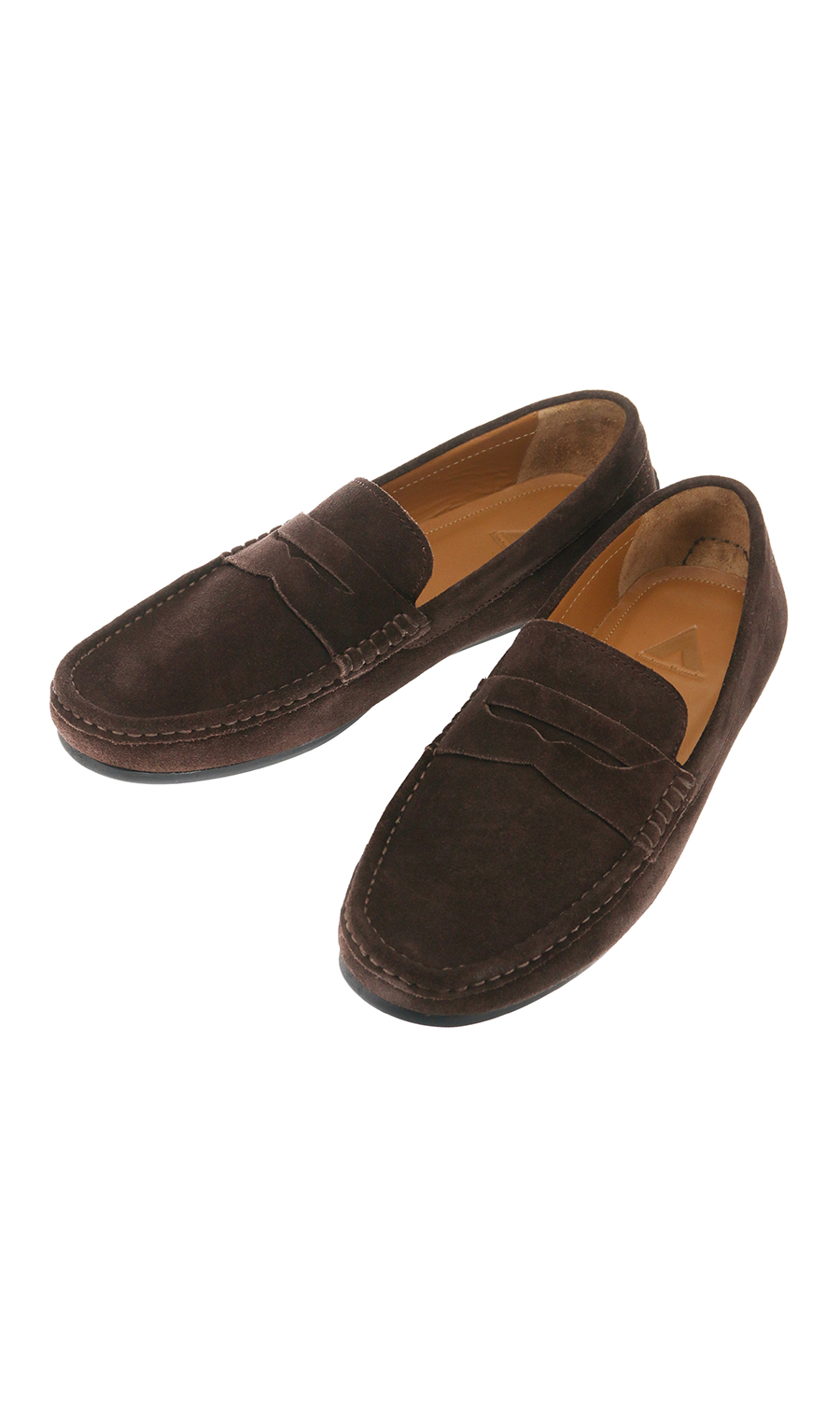 ■ドライビングモカシン【スウェード】 ブラウン 24.5cm