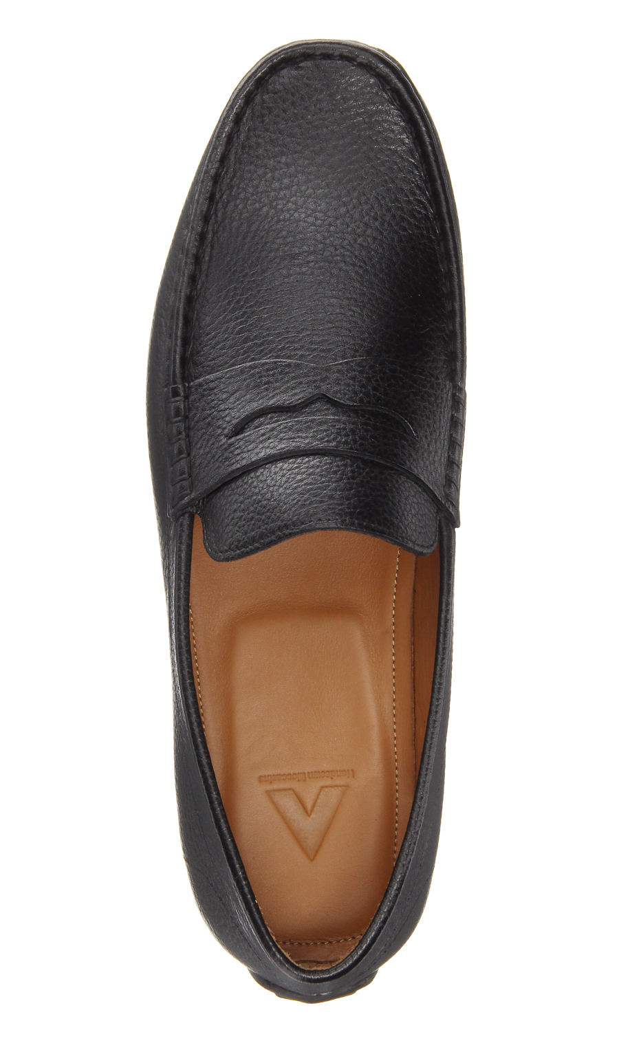 ■ドライビングモカシン【シュリンク】 ブラック 24.5cm