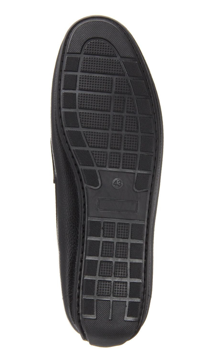 ■ドライビングモカシン【シュリンク】 ブラック 24.5cm