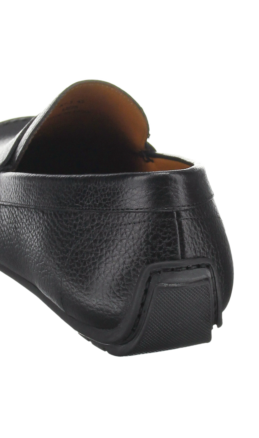 ■ドライビングモカシン【シュリンク】 ブラック 24.5cm