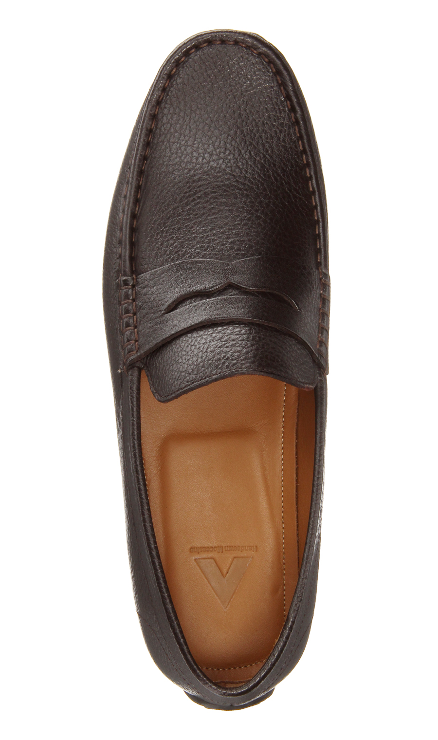 ■ドライビングモカシン【シュリンク】 ブラウン 24.5cm