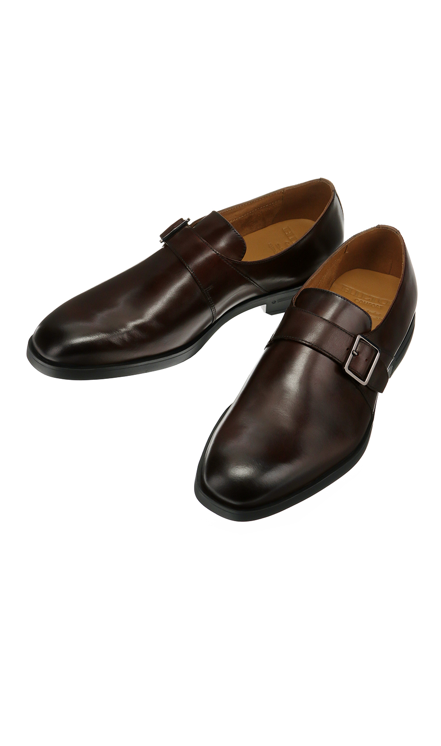 ■モンクストラップ【COMFORT】 ブラウン 24.5cm