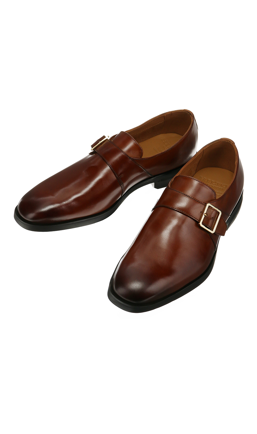 ■モンクストラップ【COMFORT】 ブラウン 24.5cm