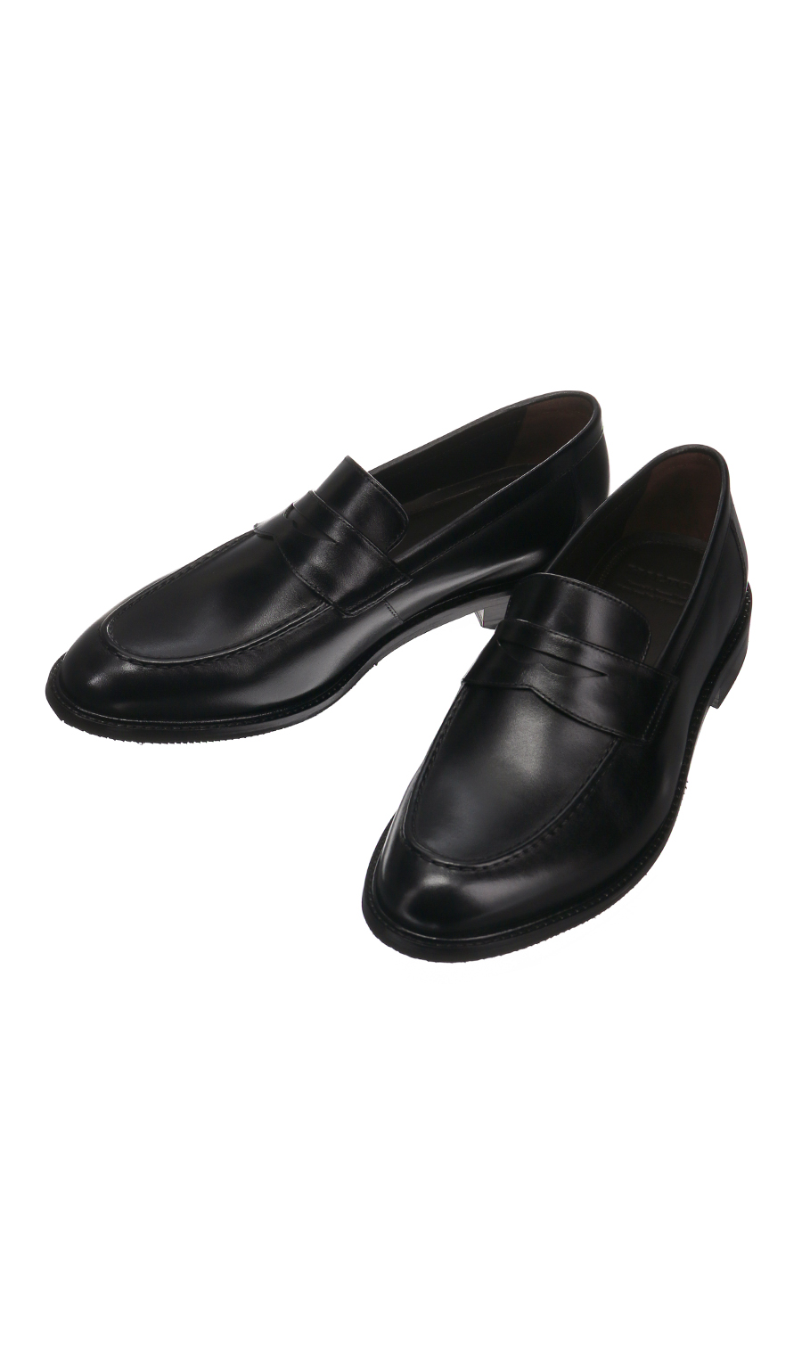 ■コインローファー【3E】【Handcrafted & Sustainable】 ブラック 24.5cm