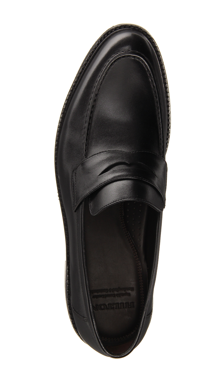 ■コインローファー【3E】【Handcrafted & Sustainable】 ブラック 24.5cm