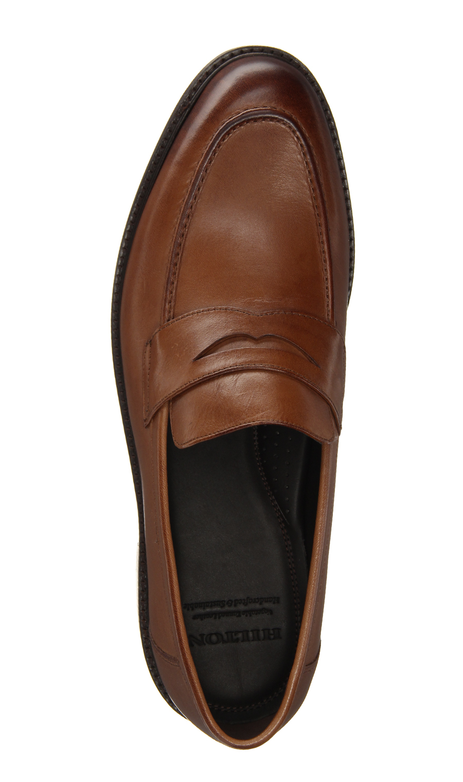 ■コインローファー【3E】【Handcrafted & Sustainable】 ブラウン 24.5cm