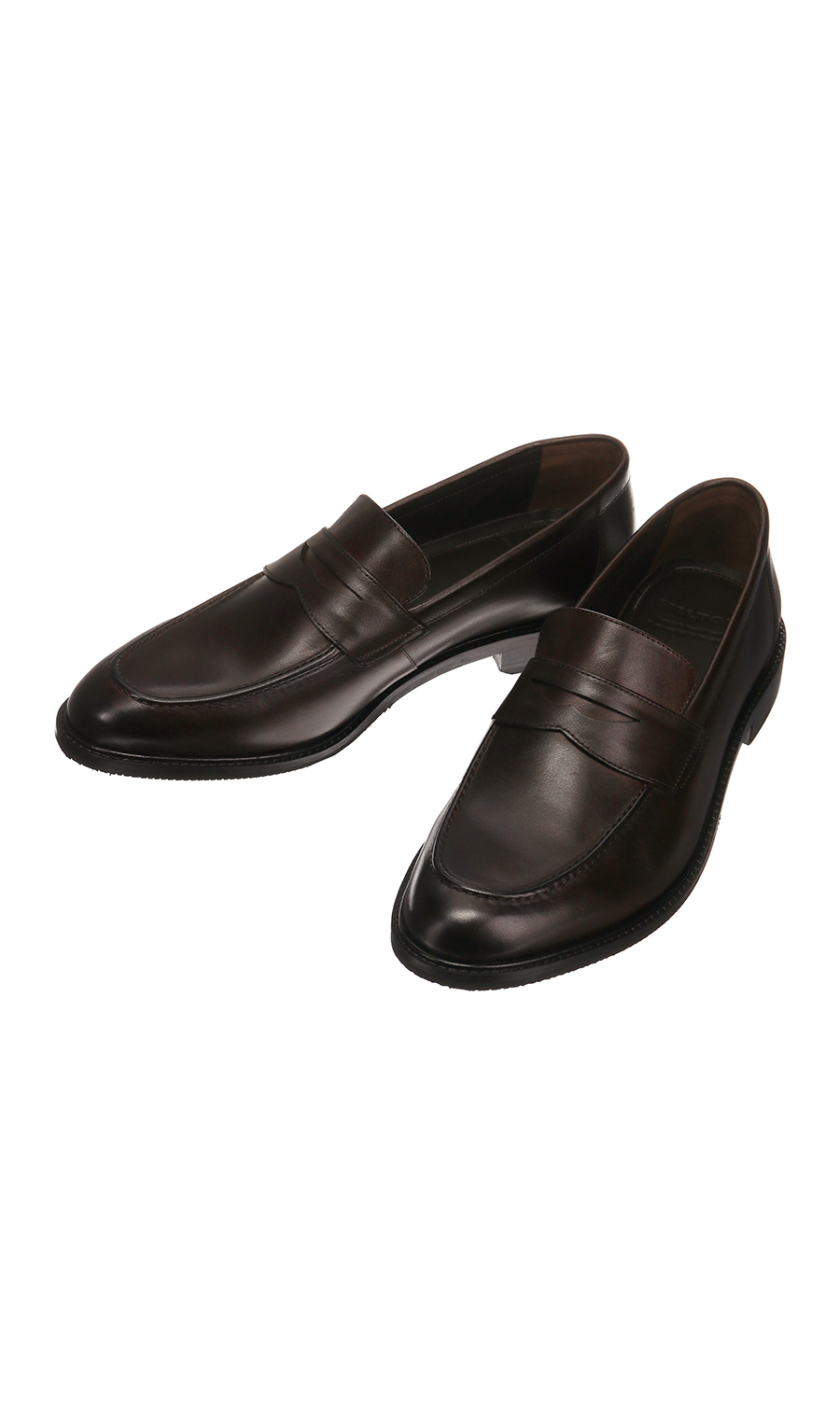 ■コインローファー【3E】【Handcrafted & Sustainable】 ブラウン 24.5cm