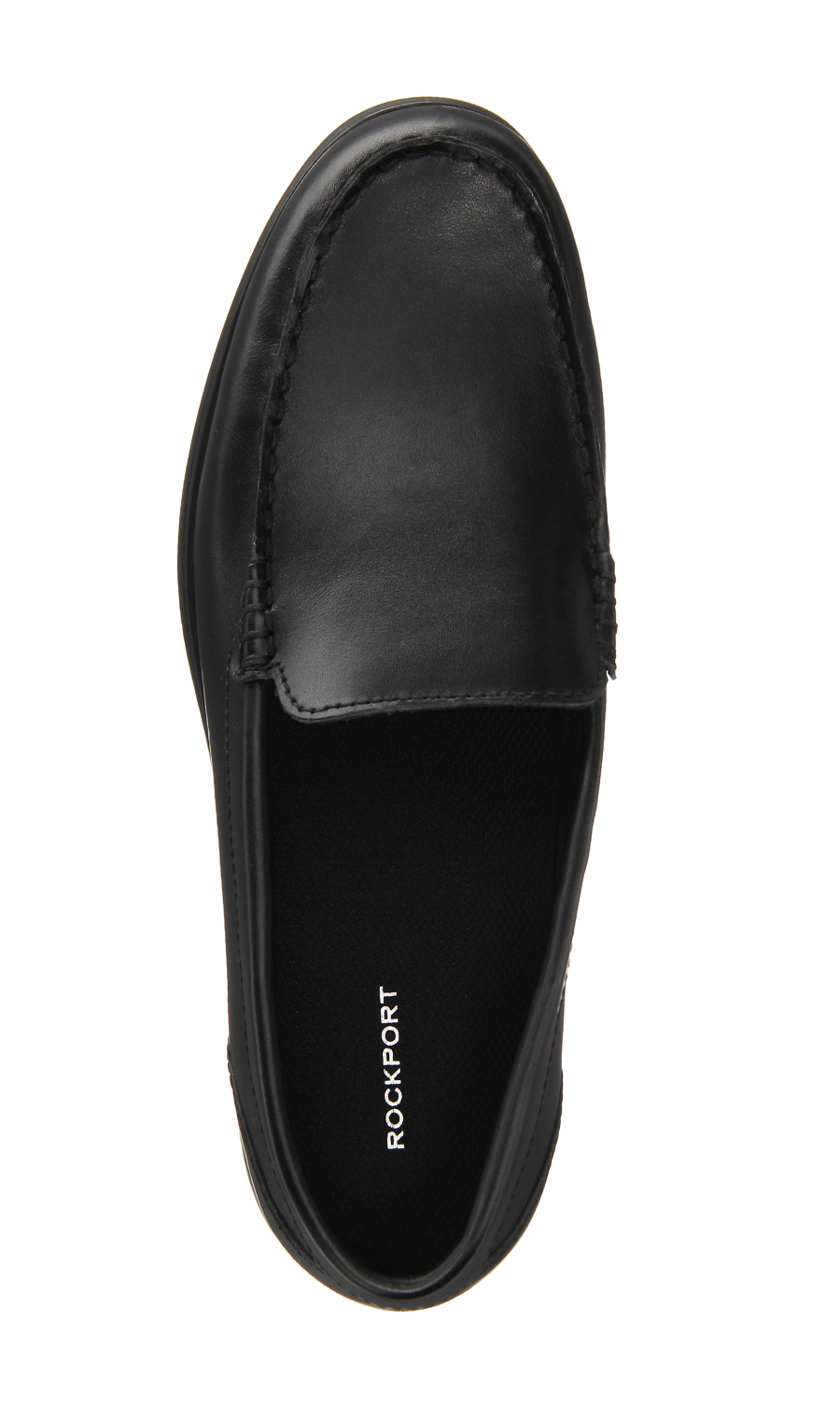 ■レザースリッポン【ROCKPORT】【ATLANTIC GLIDE】 ブラック 25.0cm