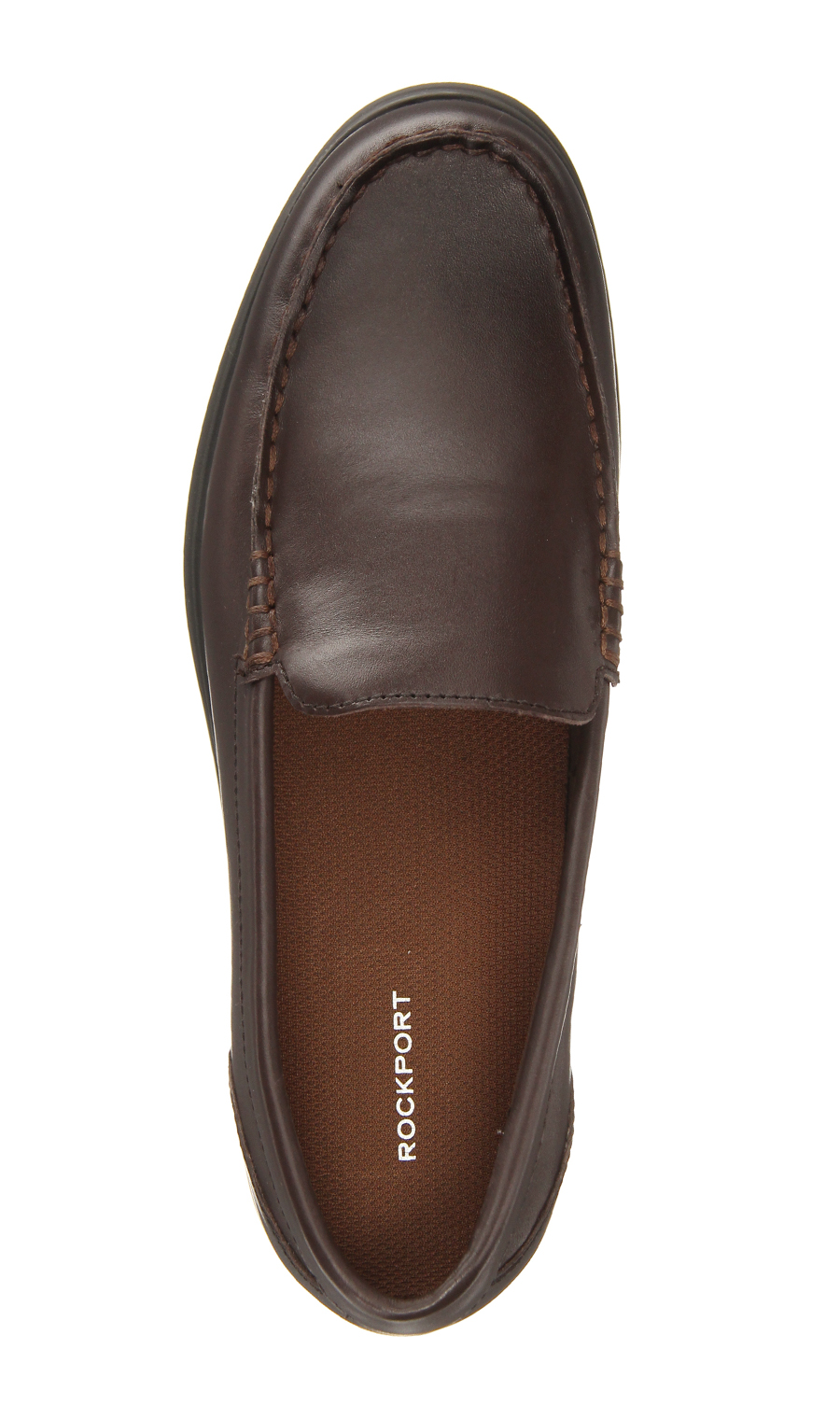 ■レザースリッポン【ROCKPORT】【ATLANTIC GLIDE】 ブラウン 25.0cm