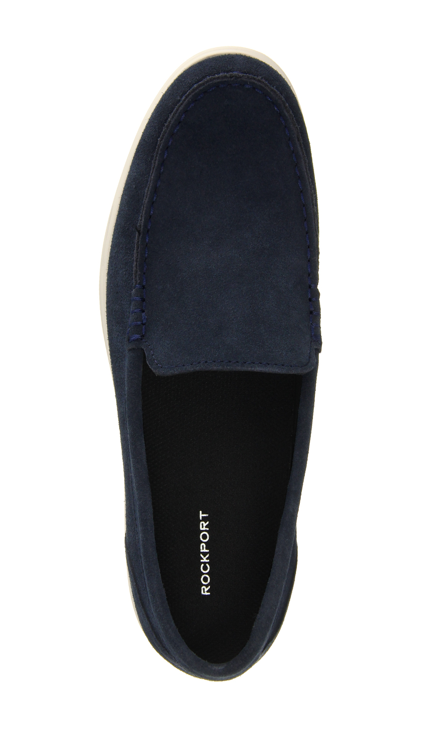 ■レザースリッポン【ROCKPORT】【ATLANTIC GLIDE】 ネイビー 25.0cm