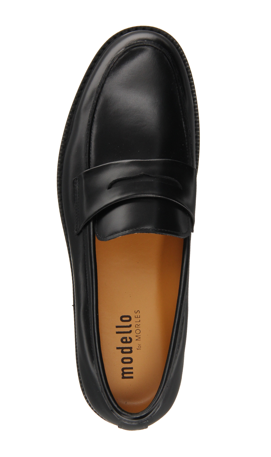 コインローファー【modello for MORLES】 ブラック 24.5cm