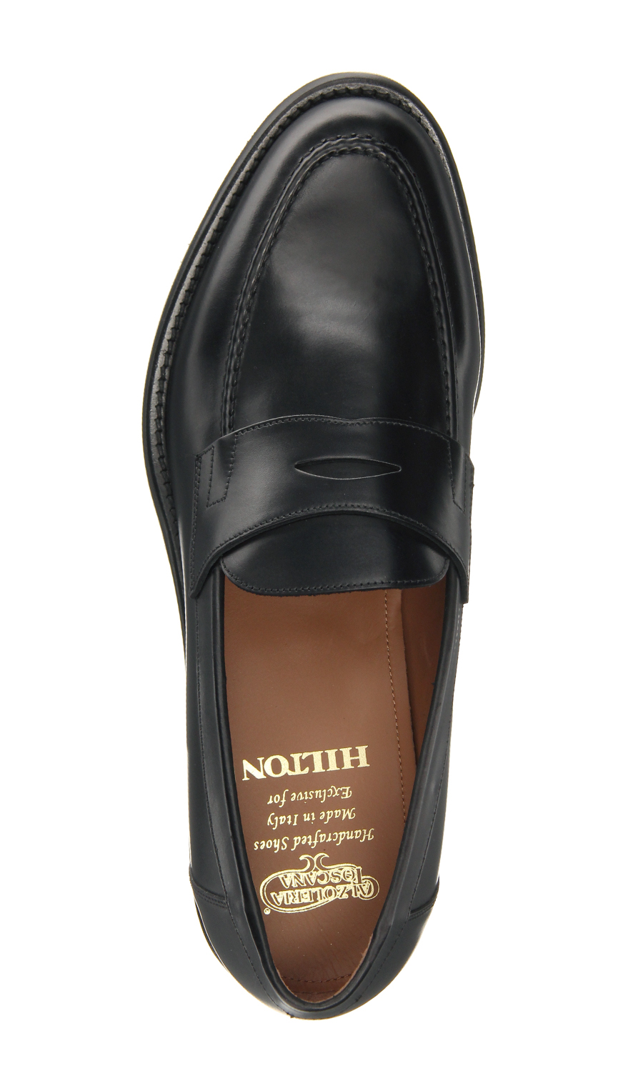 コインローファー【CALZOLERIA TOSCANA】 ブラック 24.5cm