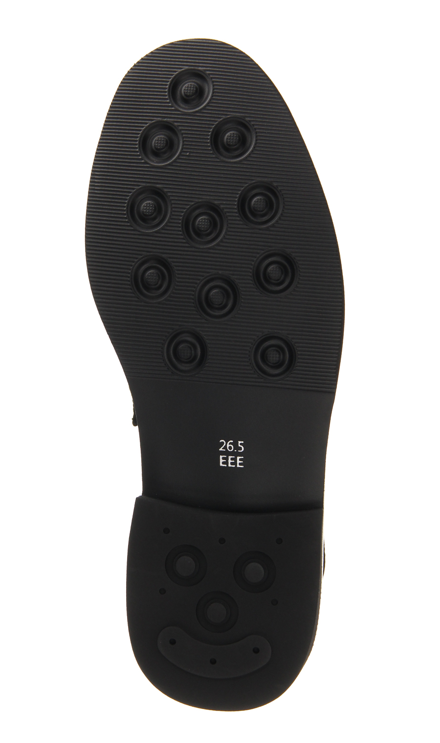 ゼロプレッシャーコインローファー【Slide Fit】 ブラック 24.5cm