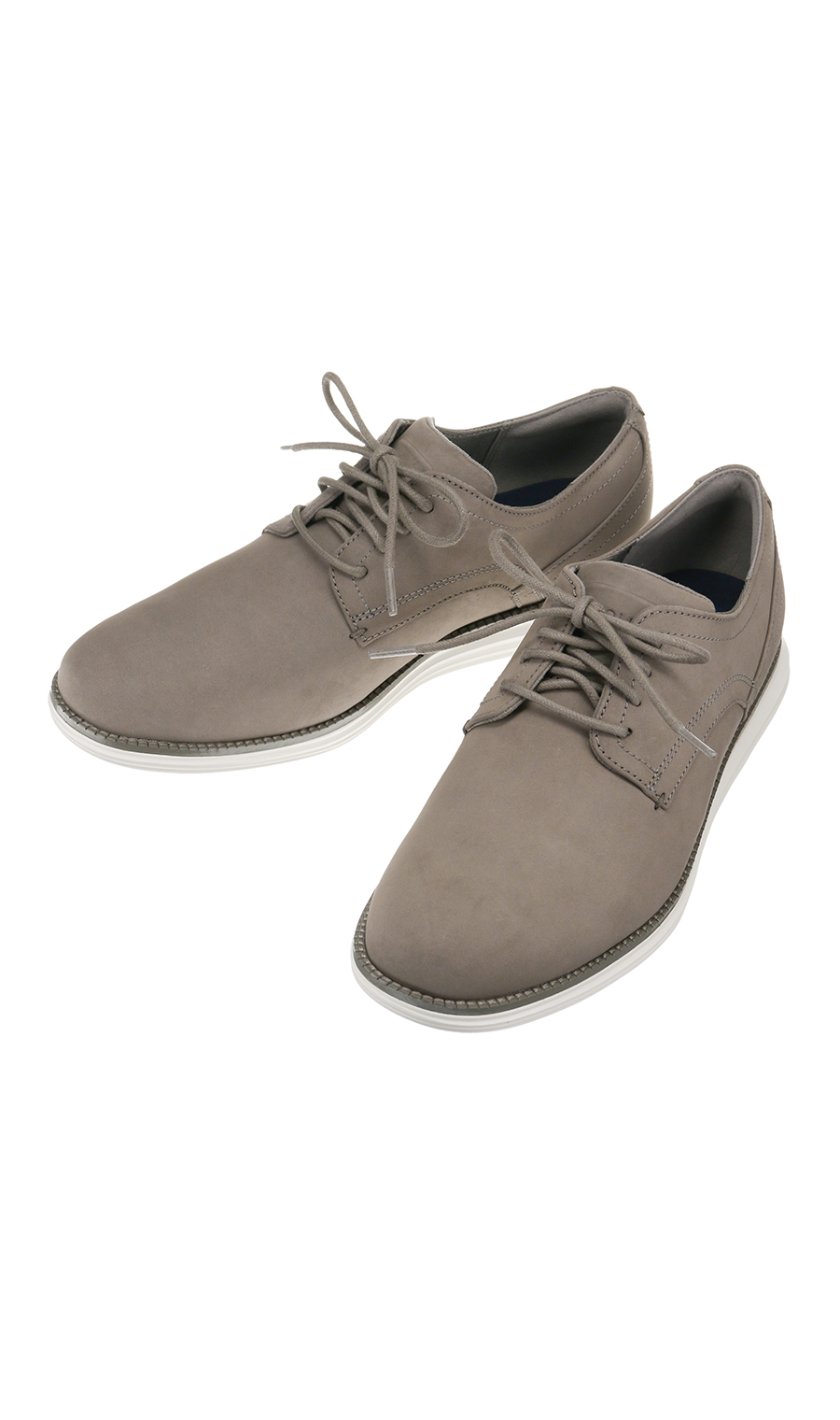 プレーントゥ【外羽根式】【ヌバック】【COLE HAAN×ACTIBIZ別注モデル】 グレージュ 26.0cm