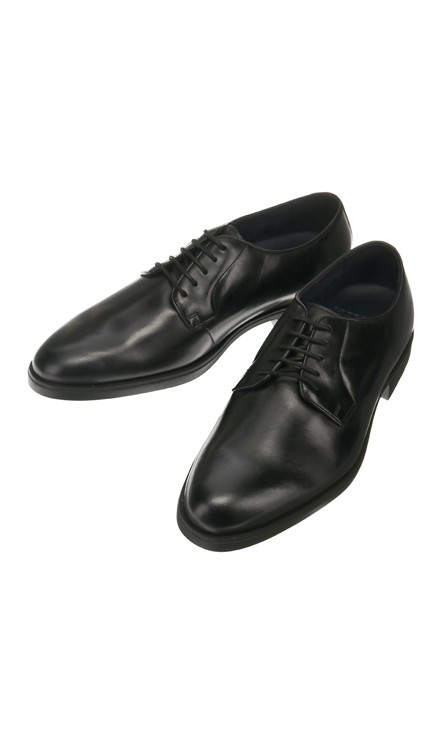 プレーントゥ【COMFORT】【Gummly sole】【外羽根式】 ブラック 24.5cm