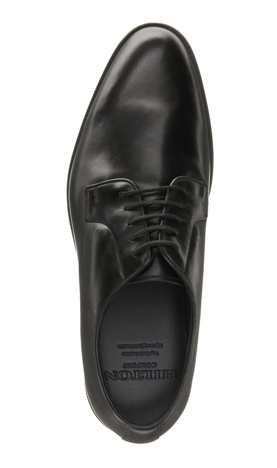 プレーントゥ【COMFORT】【Gummly sole】【外羽根式】 ブラック 24.5cm