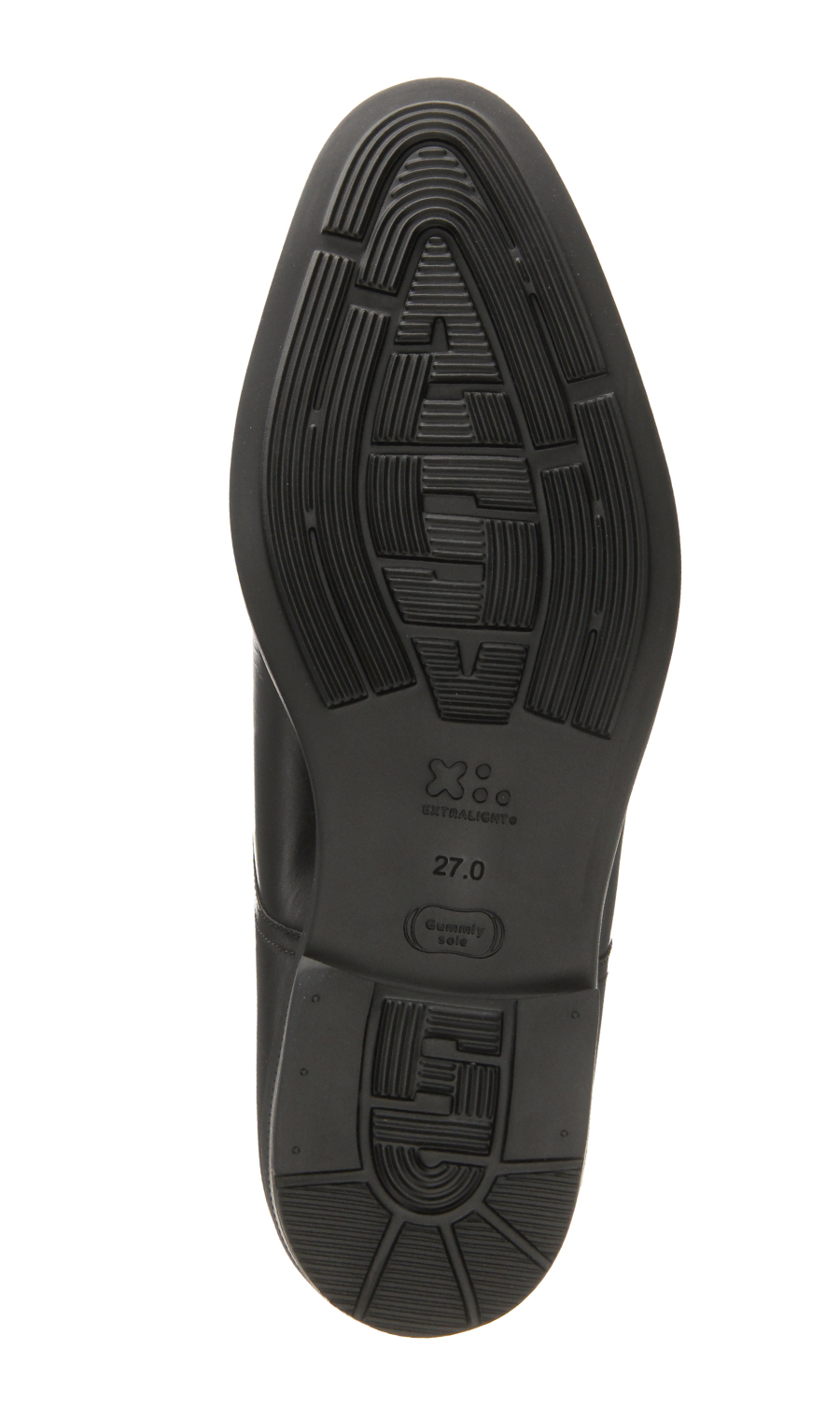 ストレートチップ【COMFORT】【Gummly sole】【外羽根式】 ブラック 24.5cm