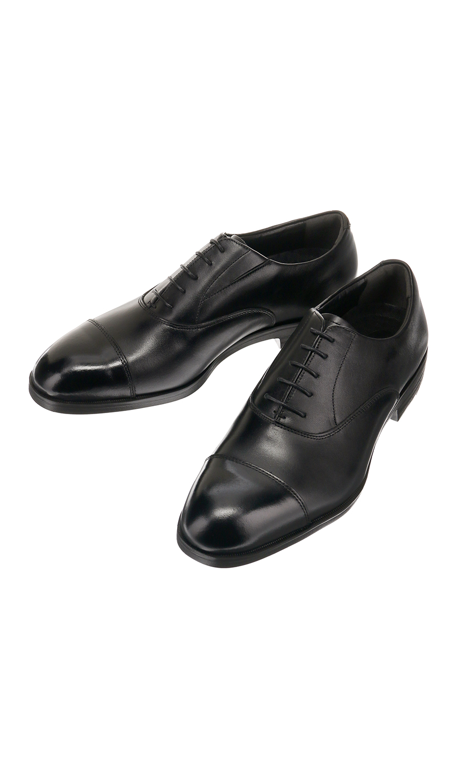 ストレートチップ【内羽根式】【ガムリーソールAIR】 ブラック 24.5cm