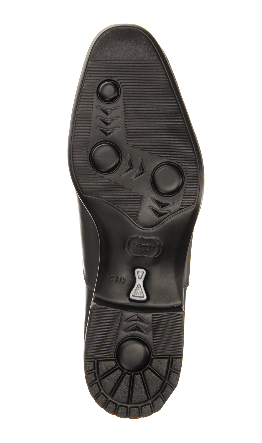 ストレートチップ【内羽根式】【ガムリーソールAIR】 ブラック 24.5cm