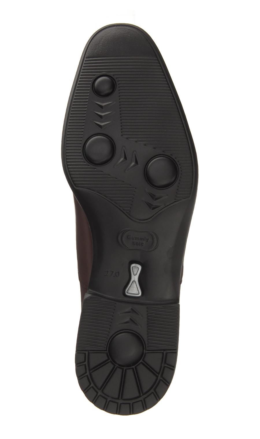 ストレートチップ【内羽根式】【ガムリーソールAIR】 ブラウン 24.5cm