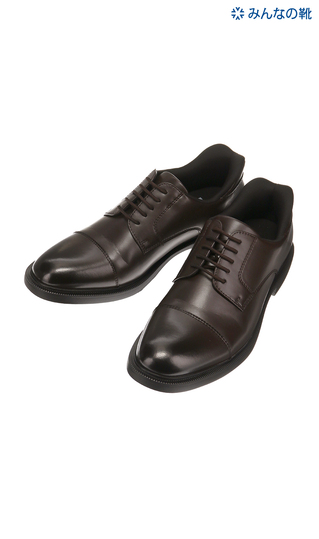 ■【みんなの靴】ストレートチップ【Slide Fit】【外羽根式】