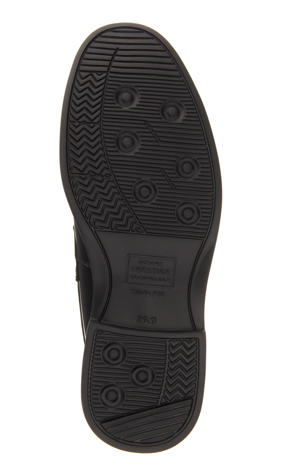 ■【みんなの靴】コインローファー【Slide Fit】 ブラック 24.5cm