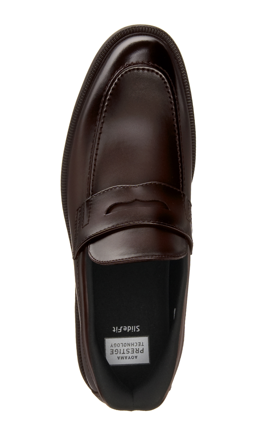 【みんなの靴】コインローファー【Slide Fit】 ダークブラウン 24.5cm