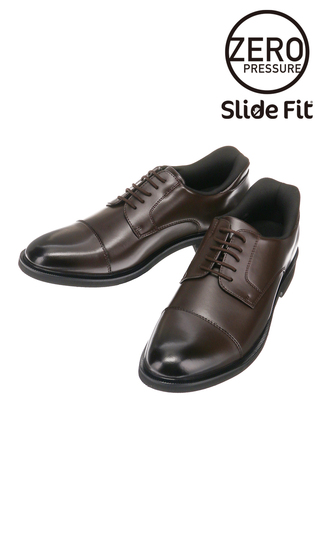 ゼロプレッシャードレスシューズ【ストレートチップ】【Slide Fit】