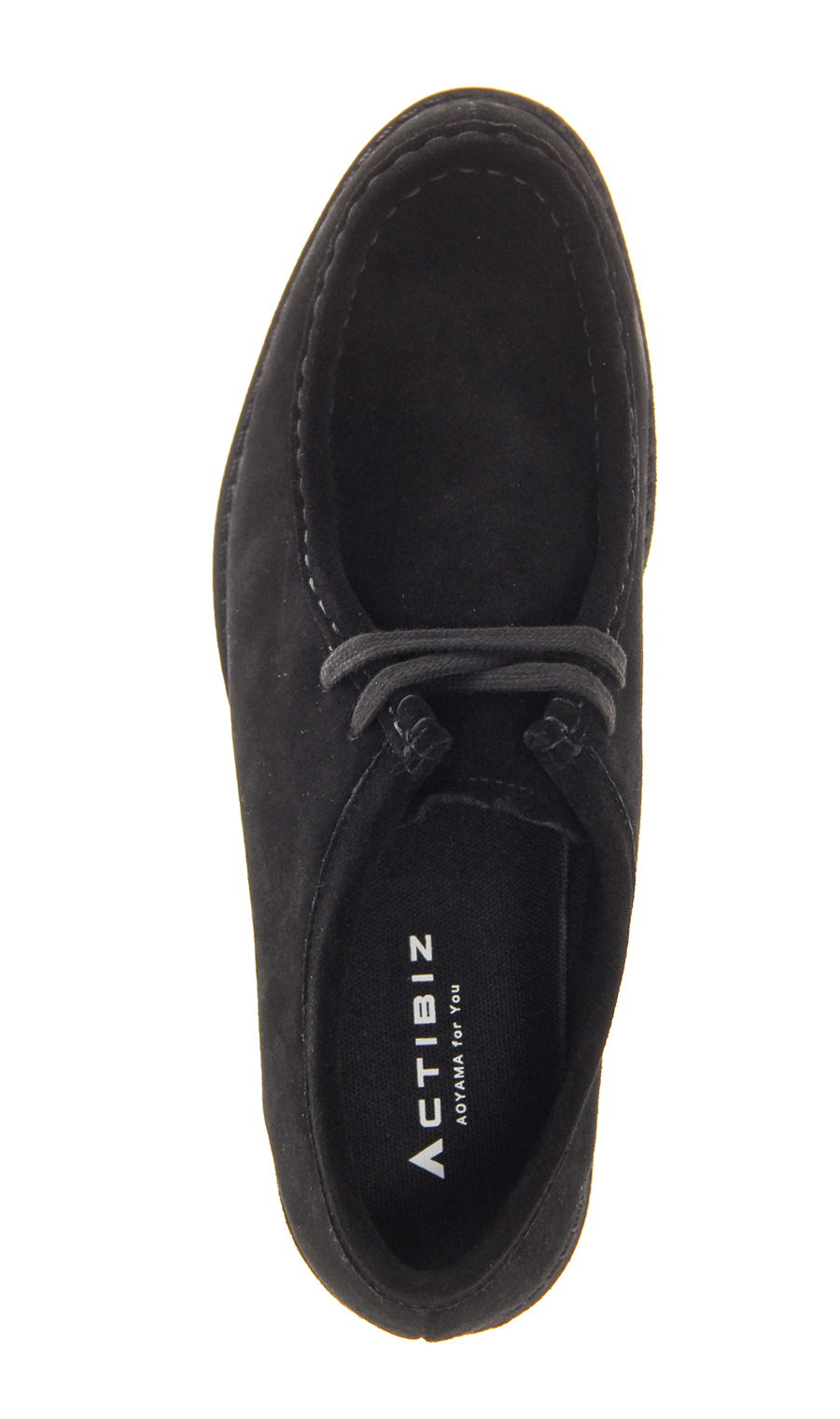 チロリアンシューズ【ブラックスエード】【ガムリーソール】 ブラック 25.0cm