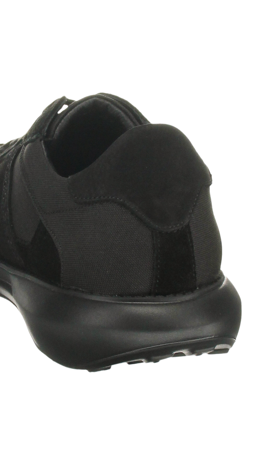 防水レザースニーカー【GORE-TEX】【スウェード】 ブラック 24.5cm