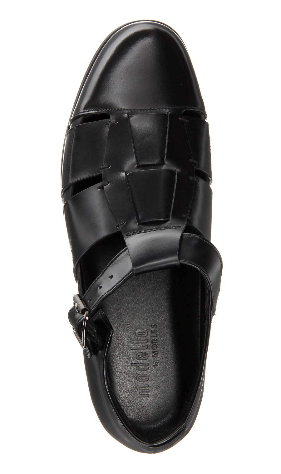 ■グルカシューズ【modello for MORLES】 ブラック 24.5cm