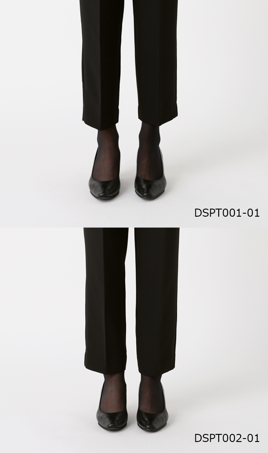 フォーマルテーパードパンツ【股下65cm】【セットアップ着用可】【裾上げ済み】 ブラック S
