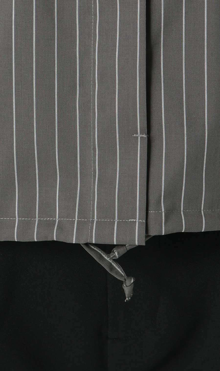 ドロストヘムシャツジャケット【長袖】 チャコール M