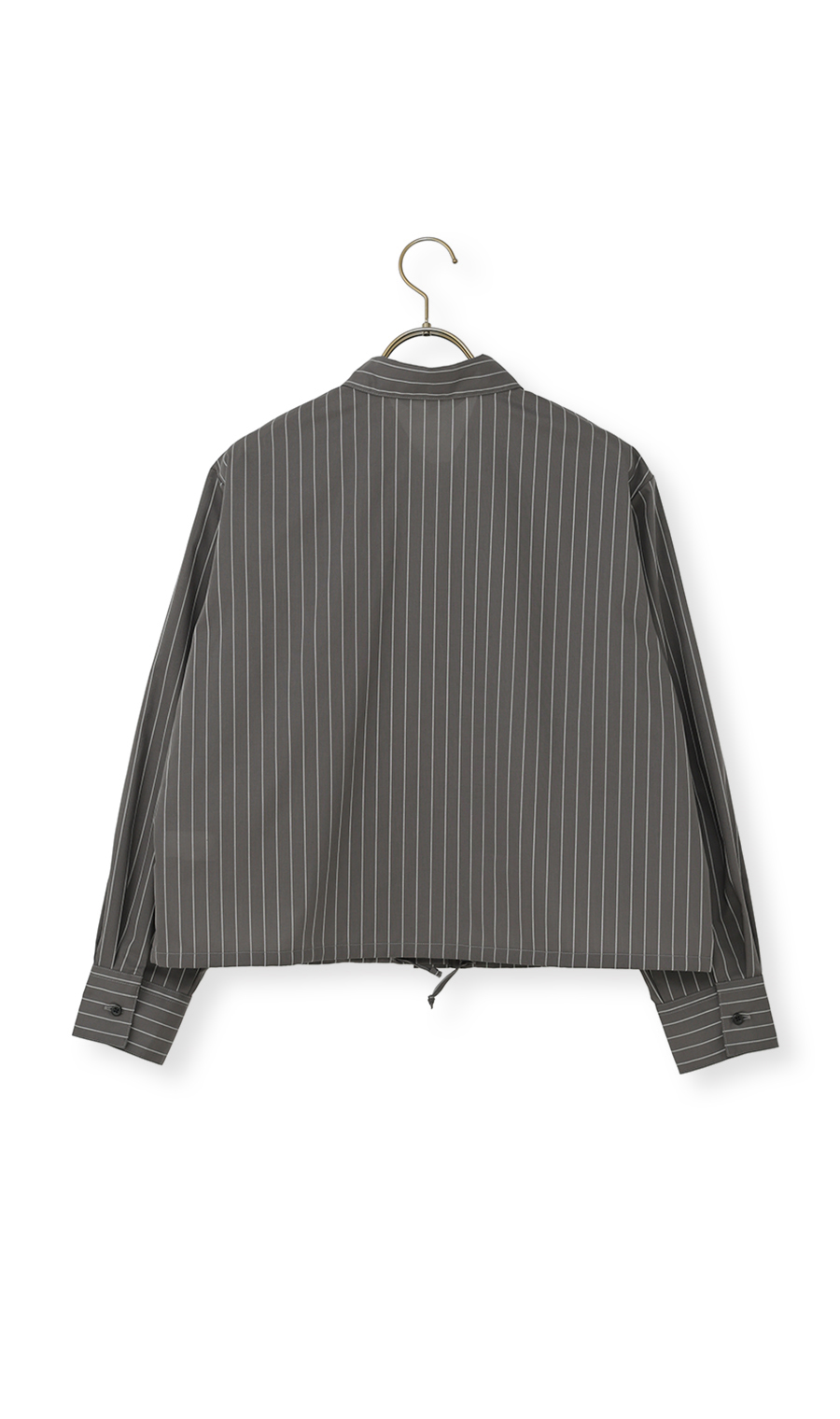 ドロストヘムシャツジャケット【長袖】 チャコール M