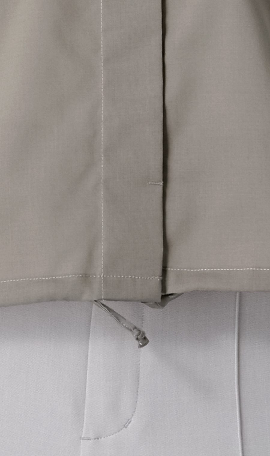 ドロストヘムシャツジャケット【長袖】 グレージュ M