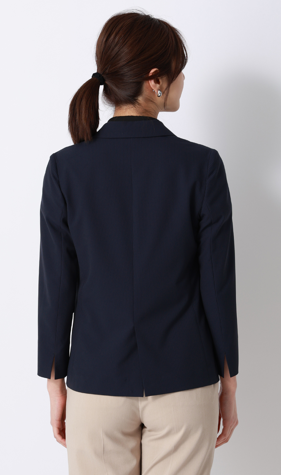 シアサッカージャケット【涼】 ネイビー M