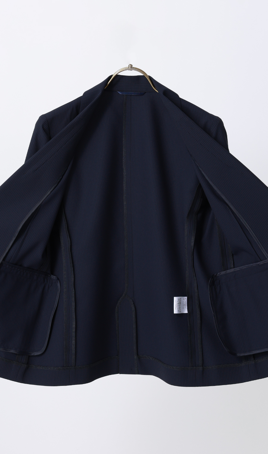 シアサッカージャケット【涼】 ネイビー M