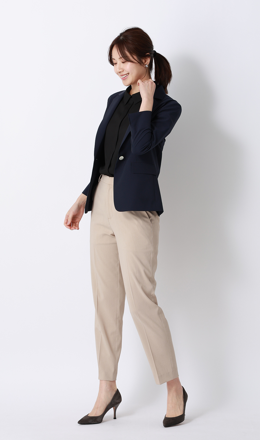 シアサッカージャケット【涼】 ネイビー M