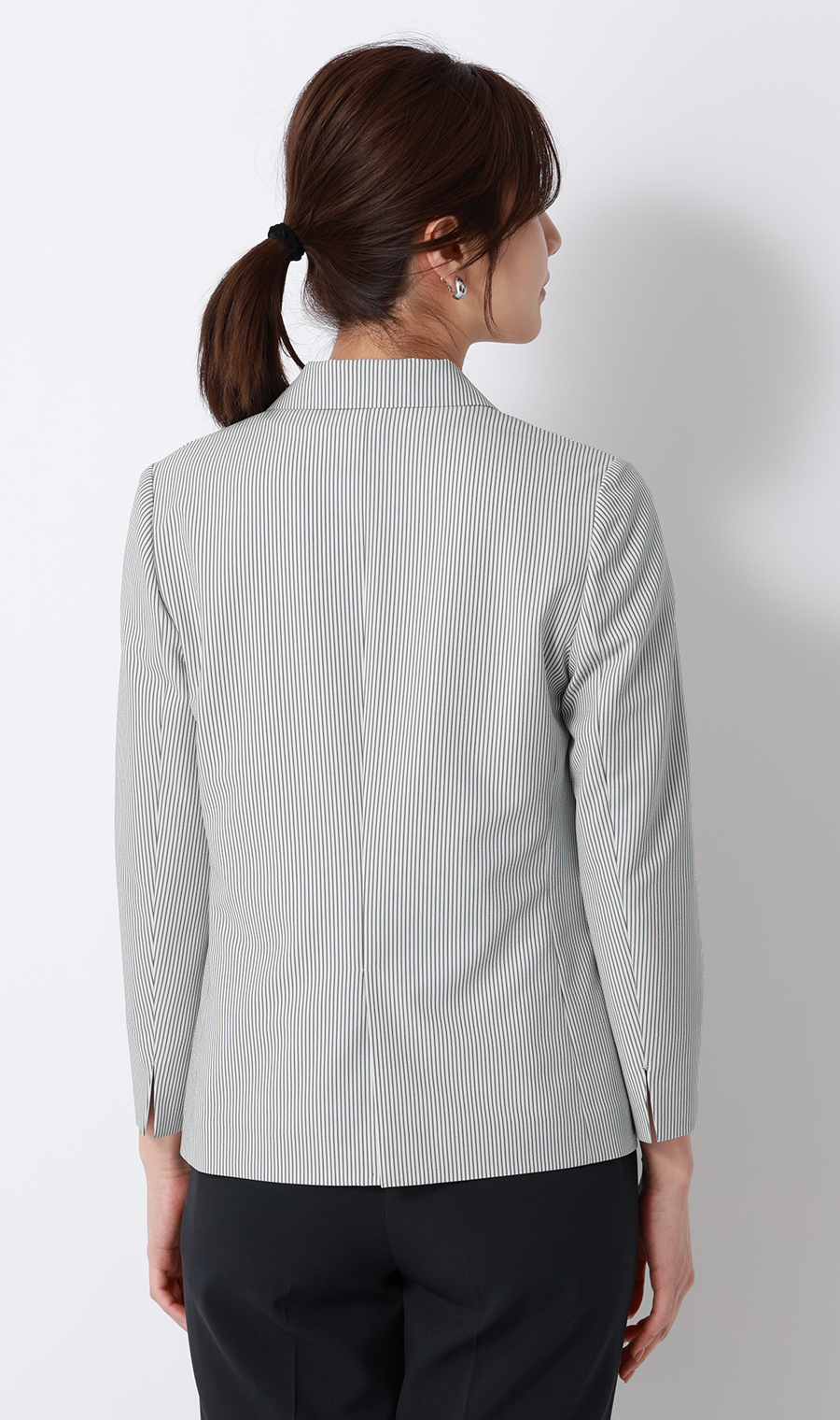 シアサッカージャケット【涼】 グレー M