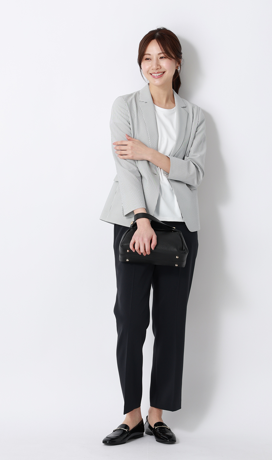 シアサッカージャケット【涼】 グレー M